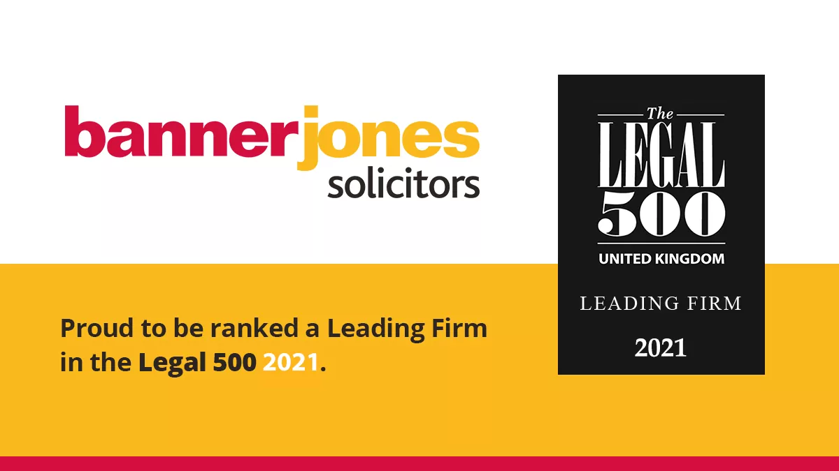 Banner Jones Retains ‘leading Firm Status In The Uk Legal 500 Banner