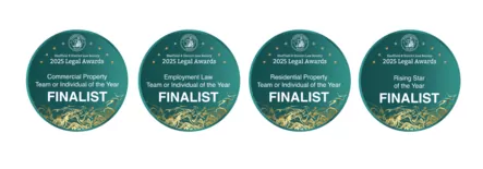 Banner Jones shortlisted for four prestigious Sheffield & District Law Society Awards